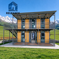 Villa conteneur extensible écoénergétique RELYANCE, maison modulaire préfabriquée de luxe pour camping, complexe hôtelier et résidence