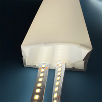 Diffuseur en silicone 60x30mm pour bande LED, double rangée, pour PCB 10-12mm, boîtier flexible pour néon LED