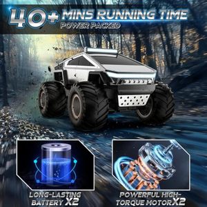 Ept mới hợp kim thiết kế cybertruck Pickup điện bánh xe lớn off-road <span class=keywords><strong>RC</strong></span> Đồ chơi xe với đèn và âm nhạc cybertruck-Tesla - Product Image 4