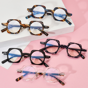 Acétate Lunettes Cadre Hommes Rétro Fleur Ronde Femmes Optique Prescription Lunettes Myopie Lunettes <span class=keywords><strong>Ate</strong></span> Haute Qualité Lunettes - Product Image 4