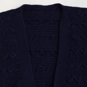 Dalang Women's V-neck Knitted <b>Cardigan</b> With Bow Tie Full Sleeve Loose Fit <b>Spring</b> Sweater - Product Image 4