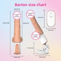 Simulierter Vibrationsstab mit Teleskopfunktion, Heizfunktion und weicher, hautähnlicher Oberfläche, automatische Stimulation für Frauen, 1 Jahr Garantie, 317x76x36mm