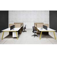 Station de travail de Style moderne, Table de travail du personnel, poste de travail de bureau en Mdf, poste de travail pour 4 6 8 personnes