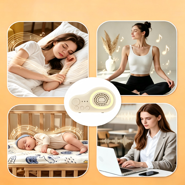 Hot Sale Night Lighting 20 White Noise Machine Wireless Sleeping Aid Speaker Portable Sleep Sound Machine for Baby and Adult