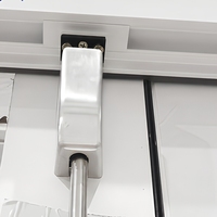 Porte d'évacuation en aluminium à double battant avec barre anti-panique et commande électrique, taille personnalisée, fournisseur en gros pour projets commerciaux
