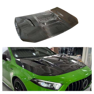 Accessoires de décoration de voiture Capot de moteur avant en fibre de carbone sèche pour Mercedes BENZ <span class=keywords><strong>AMG</strong></span> <span class=keywords><strong>A35</strong></span> - Product Image 1