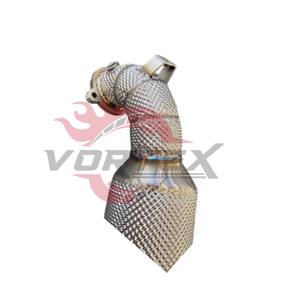 Tubo de Escape de Alto Flujo Vortex 304 con Catalizador para Mercedes-Benz A35 CLA35 A250 CLA250 2019–2024 con Protector Térmico, Sin Luz de Advertencia de Motor - Product Image 4