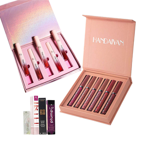 Wholesale Custom Gold Empty Stick Balm Tube Kit Cosmetic Set Display Gift Packaging Lip Gloss Paper Boxes For Lipgloss Lipstick