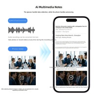 Lunettes Intelligentes Haodixin HY16 AI avec Caméra HD 12MP 1080P, Enregistrement Ultra Grand Angle 120 Degrés, 5.4 Pour Réunions d'Affaires et Voyages