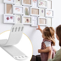 Bandes adhésives imperméables à haute viscosité sans perçage pour accrocher les tableaux, les cadres photo, les galeries photo, la décoration murale de la maison