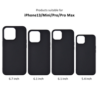 Pour iPhone 13 Pro Solide Tpu Retour Personnalisée Couverture Mat Noir TPU Cas de Téléphone Mobile pour iPhone 13 12 11 Pro Max SE2 8 7 6s Plus
