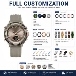 Reloj de Pulsera Deportivo Naviforce NF7109 OEM Personalizado con Doble Pantalla Digital de Cuarzo, Multifunción, Resistente al Agua, para Hombre - Product Image 2