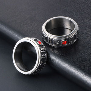 แหวนหมุนได้หกพยางค์ทำจากไทเทเนียมสตีลสำหรับนิ้วชี้ รุ่น SA708 - Product Image 5