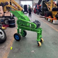 Broyeur à marteaux avec moteur diesel pour la production de poussière de sable, concasseur à marteaux automatique portable pour pierre concassée