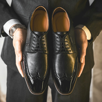 Mocassins à lacets plateforme en cuir véritable, amortissants, respirants, anti-odeur, doublure en maille rétro, tendance mode éclairée, tout-en-un