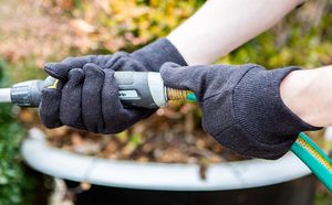 Guantes Industriales para Trabajo, Precio Económico al por Mayor, Guantes de Trabajo de Seguridad de Jersey de Algodón Marrón de 9 oz, Resistentes - Product Image 6