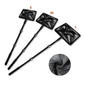 Aquarium Telescopic Tải Fish Net Mở Rộng Cực Xử Lý Bền Nylon Chất Liệu Lưới Linh Hoạt An Toàn Cá Bắt Skimmer