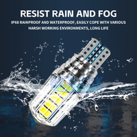 Ampoules LED T15 W16W 921 912 T16 902 2835 10SMD 12V pour feux de signalisation de voiture, feux de recul, feux stop et feux de freinage