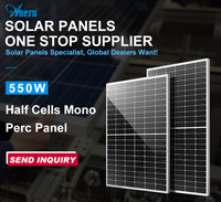 Panneau solaire photovoltaïque noir 550w 600w 700w, stock Eu