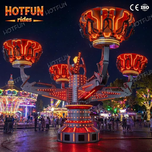 Atracción Portátil de 24 Asientos con Rotación Extrema, Energy Storm Thrill Ride, Remolque para Parque de Atracciones, Equipo para Carnaval al Aire Libre - Product Image 1