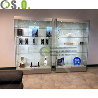 Vitrine d'Exposition à Vente Chaude d'Usine, Vision Intégrale à 360 Degrés, Meuble en Verre pour Magasin de Détail avec Éclairage LED Intérieur