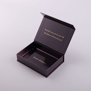 Confezione regalo rigida per abbigliamento scarpe con Logo personalizzato in cartone chiusura magnetica laminazione opaca-Eco-Friendly per calze pelliccia - Product Image 4