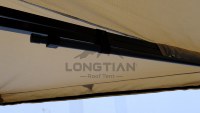 Auvent de camping pour SUV à double poteau 270 degrés sans LED, abri latéral pour voiture, protection solaire imperméable pour l'extérieur
