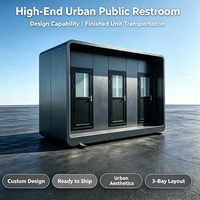 Cabine Sanitaire Extérieure Intégrée Personnalisée avec Évier pour Sites Touristiques, Camping, Festivals – Toilettes Mobiles Portables