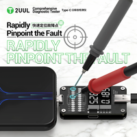 Testeur de diagnostic complet 2UUL PW32 Type-C pour la réparation de téléphones portables et tablettes, localisation des pannes, outil de détection de charge en temps réel