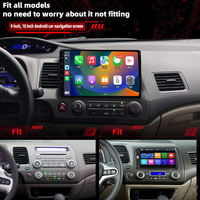 Lecteur multimédia automobile Android universel P13 A100 9"/10.1" double DIN avec GPS, Bluetooth et CarPlay sans fil, 2+32 Go, autoradio Android