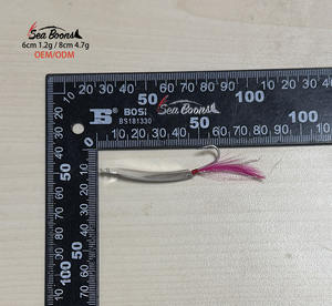 Nuevo Juego de 8 Señuelos de <span class=keywords><strong>Pesca</strong></span> de Arrastre de 60 mm y 80 mm, Señuelos de <span class=keywords><strong>Pesca</strong></span> Tipo Cuchara para Agua Salada, Kits de Señuelos de <span class=keywords><strong>Pesca</strong></span> de Lucio Realistas en 3D - Product Image 3