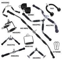 En stock : Accessoire de machine à câble pour pression triceps et tirage latéral, accessoires de gym à domicile pour machines à poulie