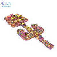 Parque de obstáculos inflable grande, divertido, personalizado, para deportes, pista de obstáculos para eventos de equipo