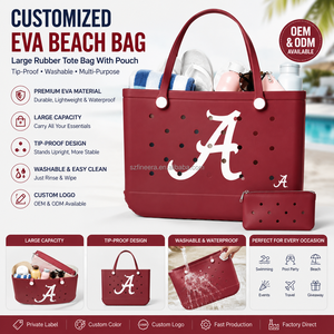 Sac de plage en EVA du fabricant, grand sac fourre-tout en caoutchouc, résistant à l'eau, lavable, sac de piscine pour maman de chien, accessoires de voyage pour animaux de compagnie, vente en gros - Product Image 2