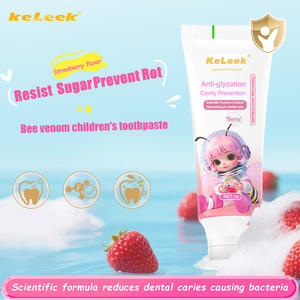 Dentifrice Anti-Carie et Anti-Sucre Keleek pour Enfants, Saveur Fraise, Soin des Gencives au Venin d'Abeille et d'Espeautre pour Enfants - Product Image 4