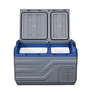 Alpicool NLD Wholesale 2-door Mobile Camping Refrigerator 12/24V Car Freezers Portable Mini Vehicle Fridge for Outdoor