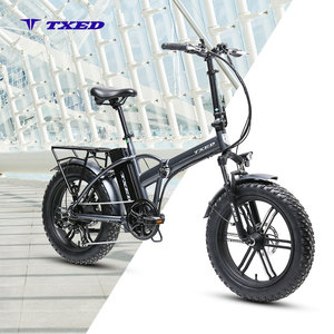 Bicicleta Eléctrica Plegable TXED, Precio al por Mayor, 7 Velocidades, Motor Trasero sin Escobillas de 500w, Cuadro de Aleación, Fácil de Operar, para Desplazamientos - Product Image 1