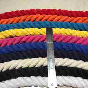 Cuerda de Algodón al por Mayor, Cuerda Trenzada de 3 Hilos, Cordón de Algodón de 8mm y 12mm para Cordones de Zapatos - Product Image 2