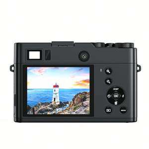 Proveedor Profesional de Cámaras Digitales Nuevas con Zoom Óptico de 16X, CMOS HD1080P, Videocámara 4K, Cámara Microscópica para Niños, Pantalla de 2.4 Pulgadas y 180° - Product Image 3