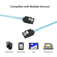 Câble SATA III câble mince SATA3 vers SATA 6 Go câble de données SATA Flexible pour serveur Raid SDD HDD lecteurs CD DVD