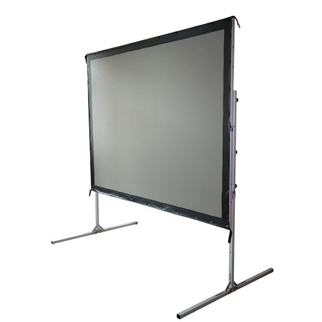 Fast Folding Quick Fold Easy Move Projector Screen Portable Adjustable Outdoor/indoor Projection Screen with Flight case