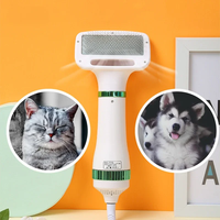 Sèche-cheveux pour animaux de compagnie Slicker Brush Toilettage pour chat et chien Professionnel Home Grooming Furry Drying Portable Dog Blower