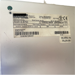 ไดรฟ์ AX2513-B750 สำหรับ Beckhoff สภาพดี ใช้งานได้ AX2513-B750 AX2513-B750 ไดรฟ์สำหรับ Beckhoff AX2513-B750 - Product Image 2