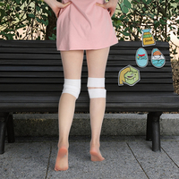 MO WEN AI Qi Ai Patch chauffant auto-adhésif pour le genou à la chondroïtine et aux herbes, soulagement de la douleur, patch chauffant médical biomagnétique hydratant et détoxifiant
