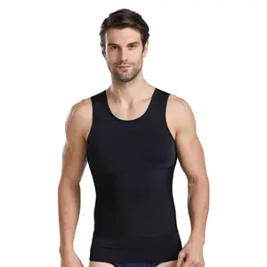 Pure Kleur Mannen Nieuwe Corset Potbelly Abdominale Krimp Naadloze Korte Mouwen Body Suits Leisure Ademend Slanke Corset 012