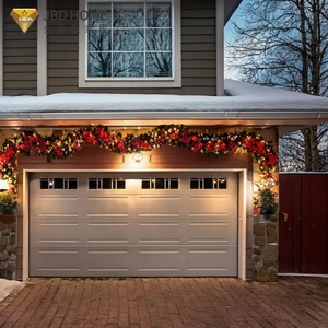 Portes <span class=keywords><strong>de</strong></span> <span class=keywords><strong>garage</strong></span> à rouleaux en verre industrielles modernes 16x7 8x7 doubles automatiques avec télécommandes, pour extérieur, best-seller, projet d'usine - Product Image 1