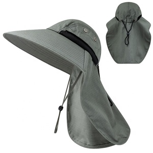 2023 haute qualité Protection UV casquettes de pêche en plein air randonnée <span class=keywords><strong>Camping</strong></span> visière chapeau cou couverture pêche <span class=keywords><strong>soleil</strong></span> protéger casquette chapeaux - Product Image 4