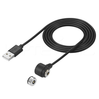 Câble d'alimentation magnétique circulaire HYTEPRO M525 à 2 broches 6A, cordon de charge magnétique à angle droit pour appareils connectés et équipements médicaux