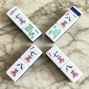 Tuiles de Mahjong Américain Modernes de Luxe, Fabrication OEM, Design Acrylique Gris, Œuvres d'Art Mahjong Américain, Tuiles de Mahjong Classiques - Product Image 1
