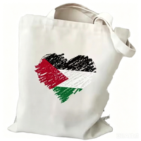 Sac fourre-tout en toile de coton à grande capacité, imprimé à l'écran avec un motif de dessin animé personnalisé, promotionnel CHEERS